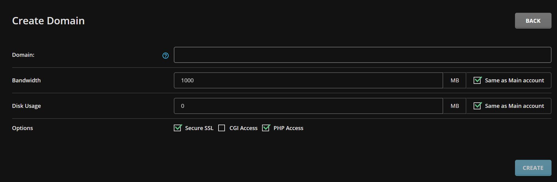 Addon Domain di DirectAdmin