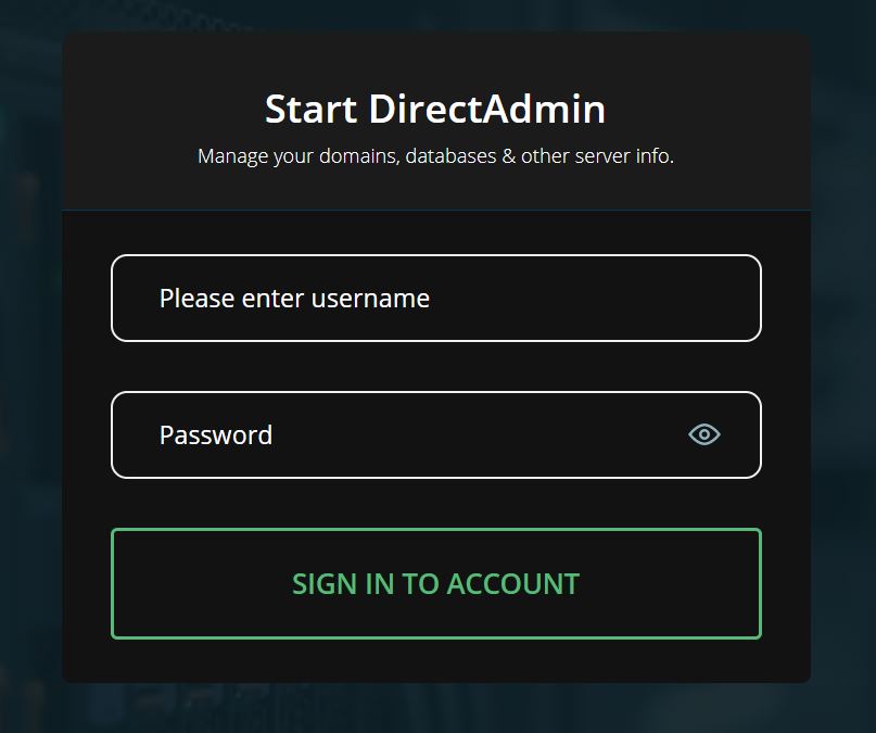 Cara Login ke Panel DirectAdmin